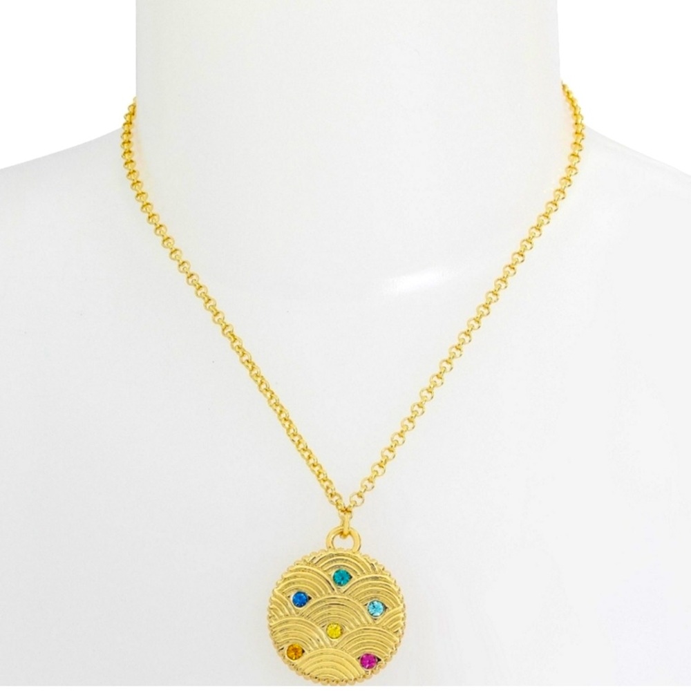 Kurt Geiger London Rainbow Pendant Necklace – NEW with Tags & Pouch